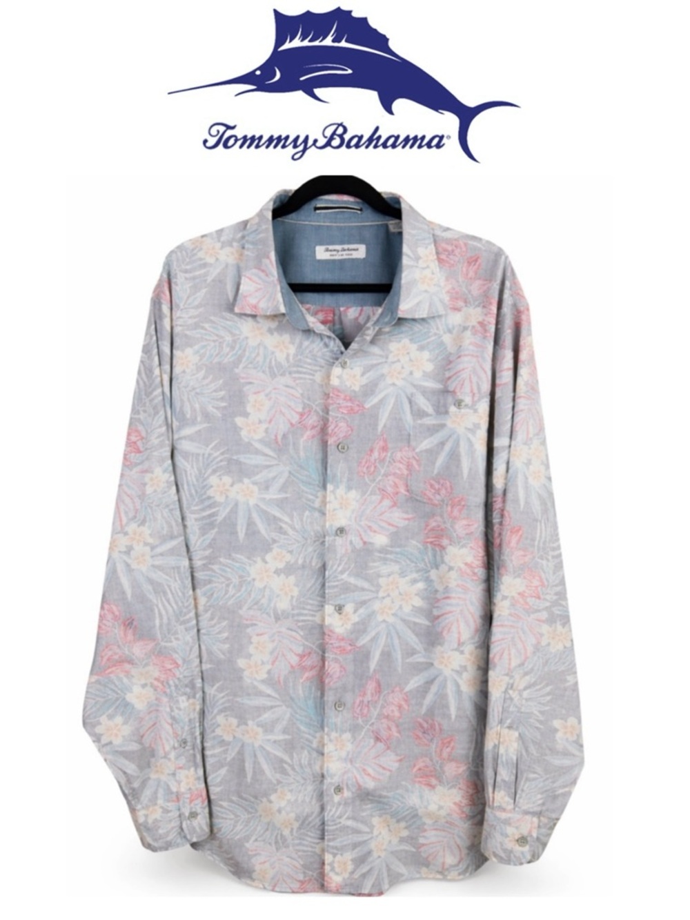 Tommy‎ Bahama Coastline Corduroy Montecito Fronds Long Sleeve Button Shirt 3XL
